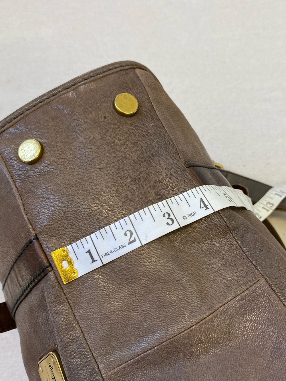 Fossil Maddox Vintage Handbag Satchel Purse Bag Leather - Picture 11 of 14